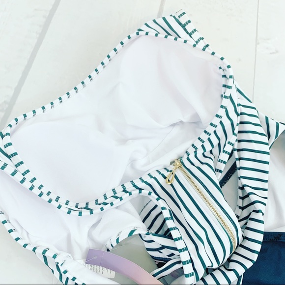 Molybell Womens One Piece Swimsuit Green Floral M - Picture 15 of 16